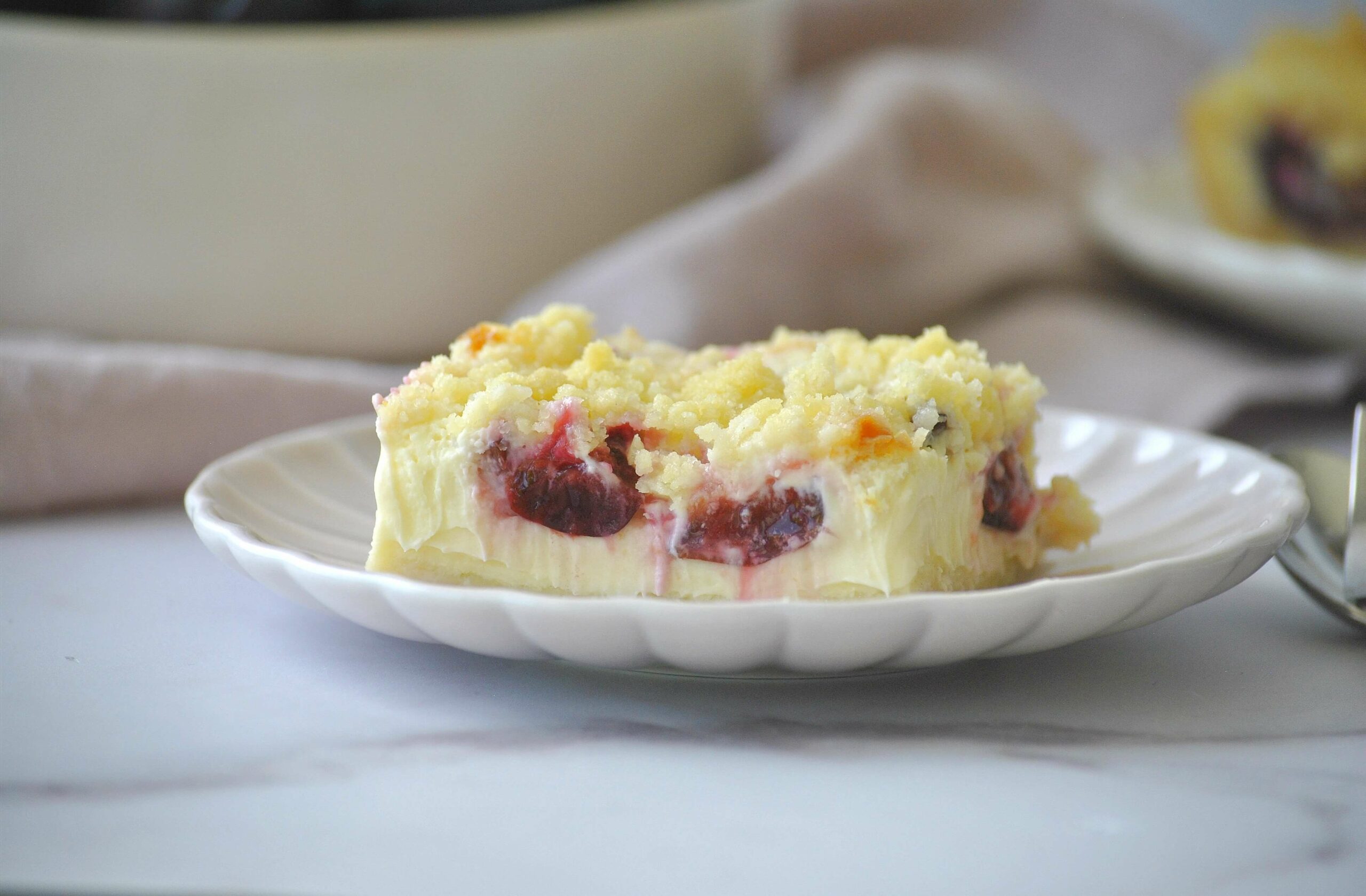 Zwetschgen Cheescake mit Streuseln