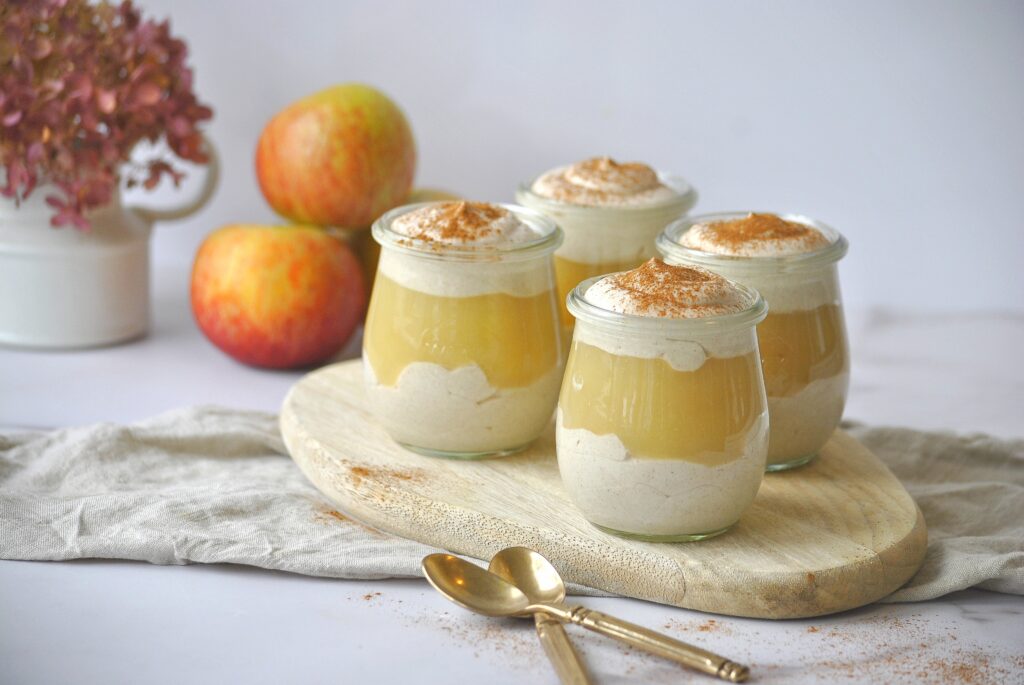 Zimtcreme mit Apfelmus, Zimtcreme Rezept