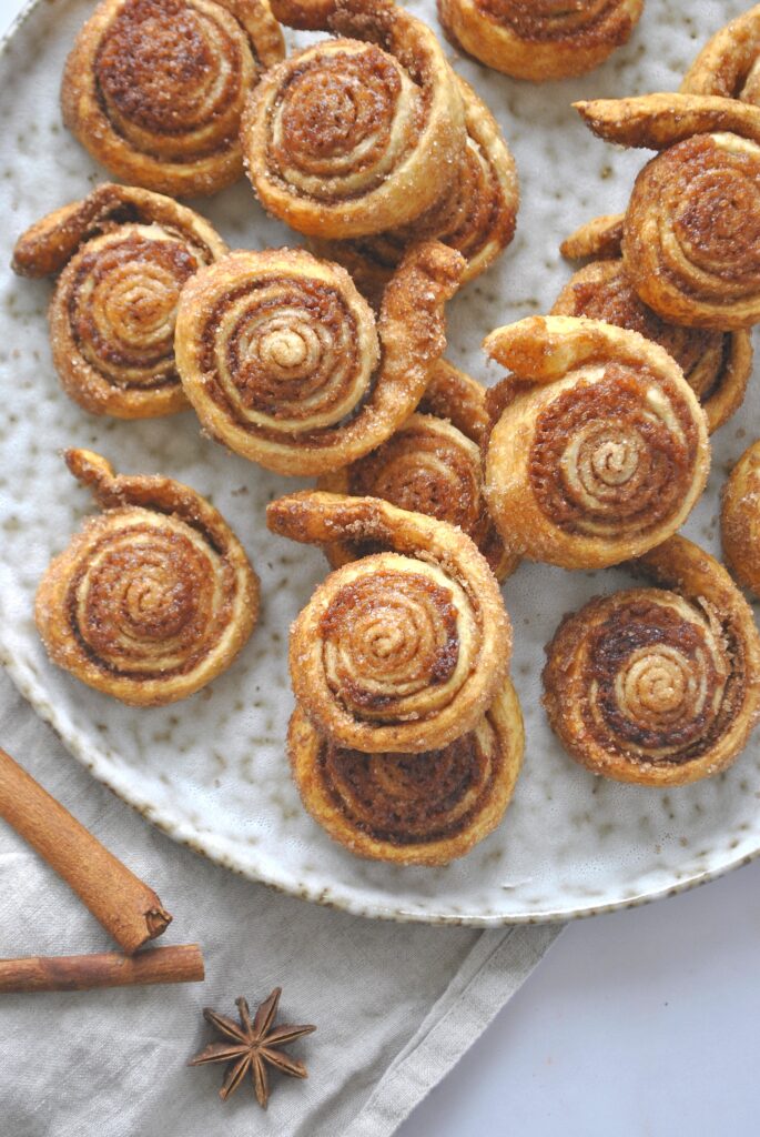 Zimtschnecken Rezept, Zimtschnecken mit Blätterteig