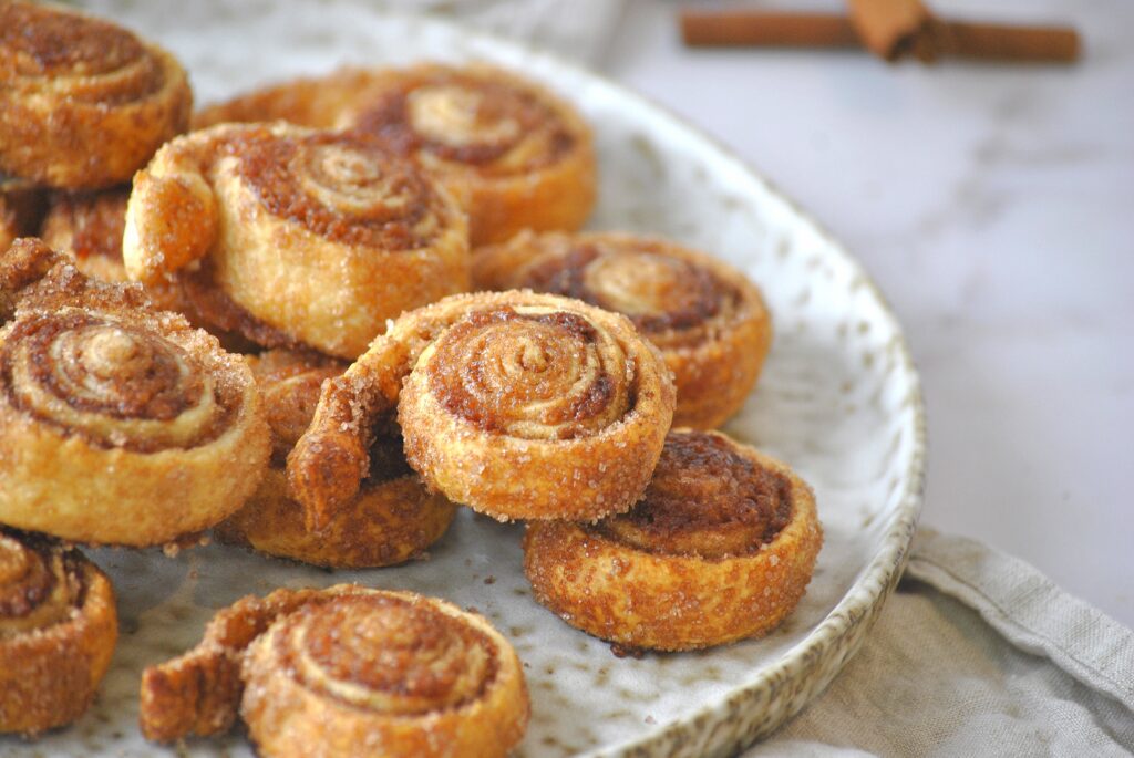 Zimtschnecken Rezept, Zimtschnecken mit Blätterteig