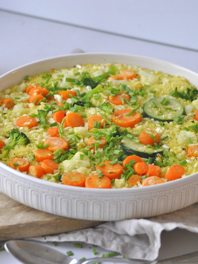 Couscous aus dem Ofen, Couscous Rezept mit Gemüse