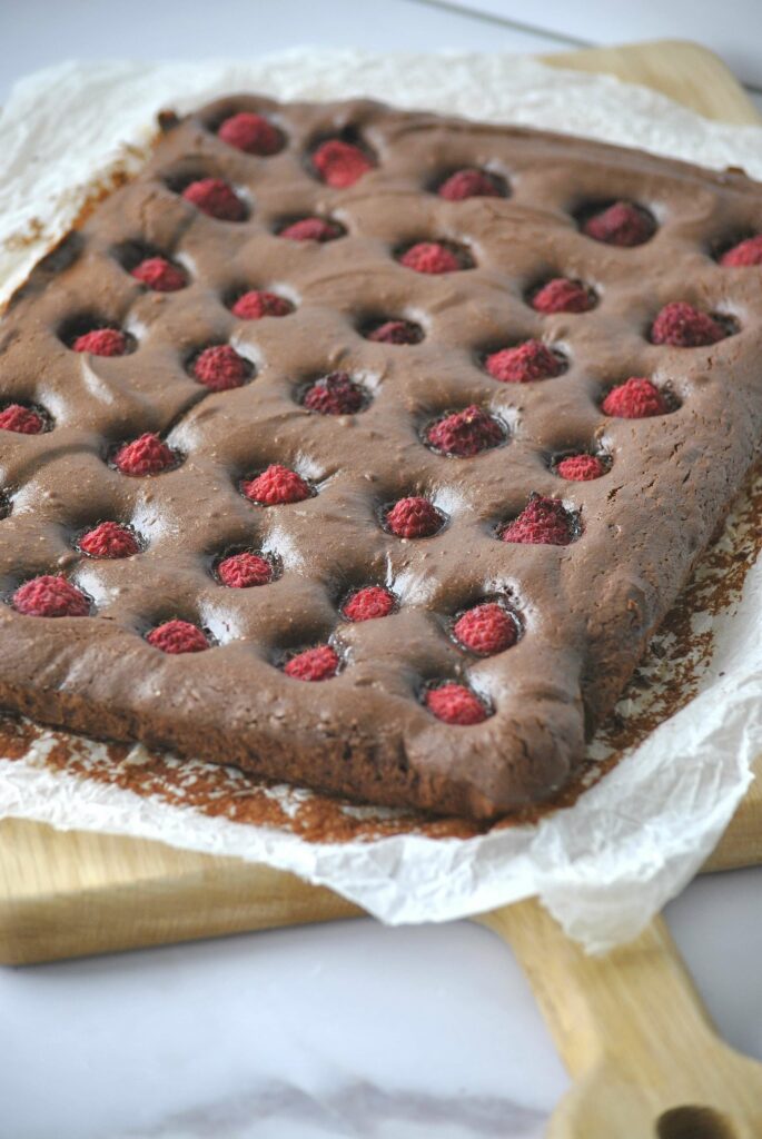 saftige Himbeer Brownies