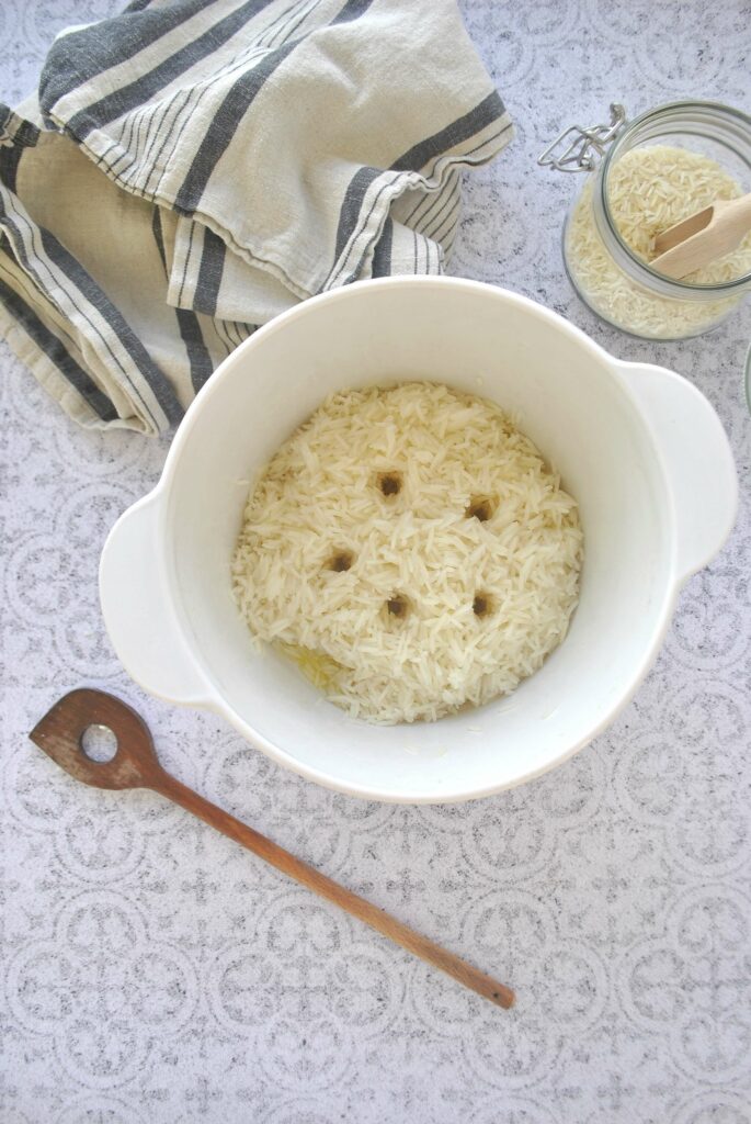 Basmati dämpfen