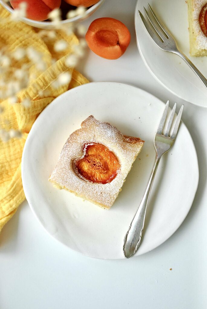 Aprikosenkuchen vom Blech