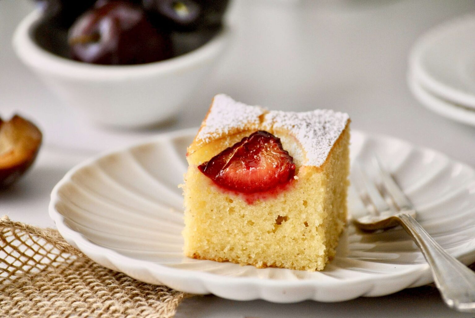 zwetschgenkuchen rührteig mit gefrorenen zwetschgen blech